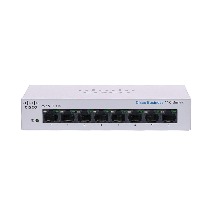  Switch Cisco CBS110-8T-D-EU Unmanaged 8-port GE, Desktop, Ext PS