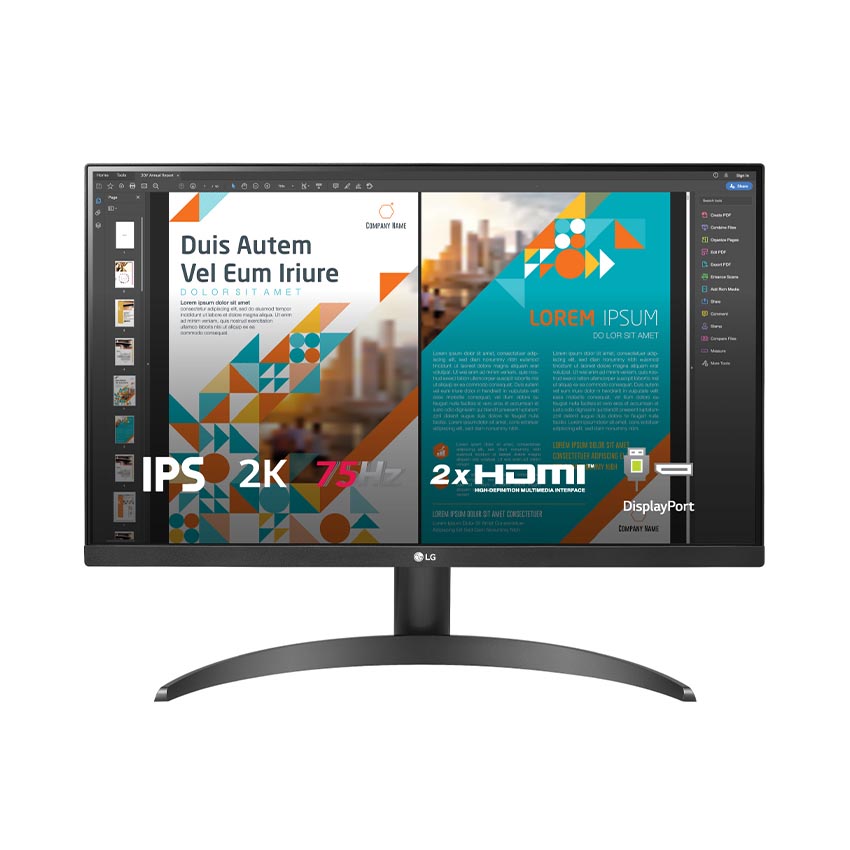 Màn hình LG 24QP500-B (23.8 inch/QHD/IPS/75Hz/5ms)