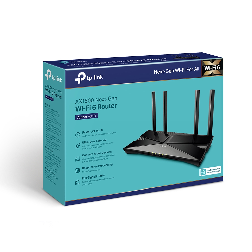 Bộ Định Tuyến TP-Link Archer AX10 AX1500 Wi-Fi 6 Router