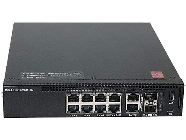 N1108T-ON Dell EMC PowerSwitch 8 Ports GE, 2 Combo Uplink