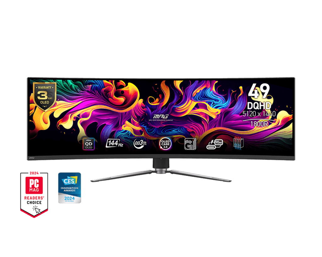 Màn Hình MSI MPG 491CQP QD-OLED (49 inch - OLED - DQHD - 144Hz - 0.03ms)