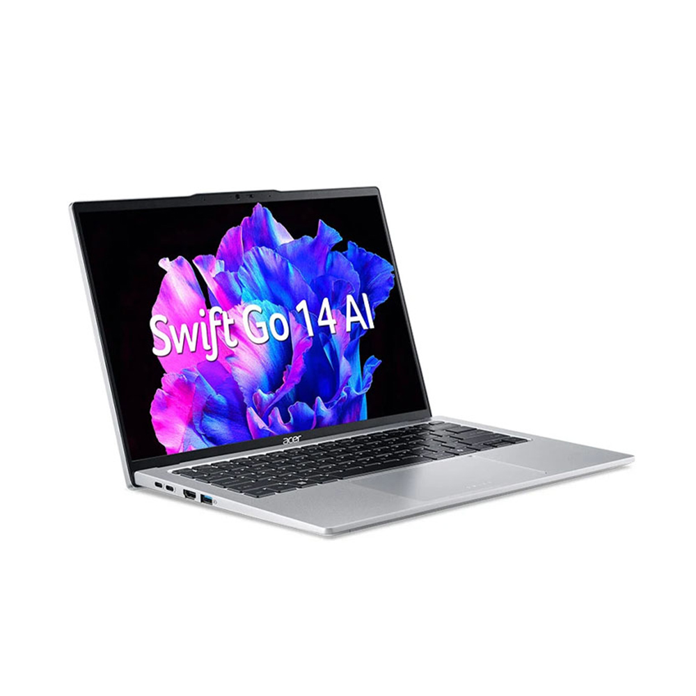 Laptop Acer Swift Go AI OLED SFG14-73-75YM NX.KSGSV.002 (Intel Core Ultra 7 processor 155H | 16GB | 512GB | Intel Arc Graphics | 14 inch 2.8K OLED | Win 11 | Bạc)