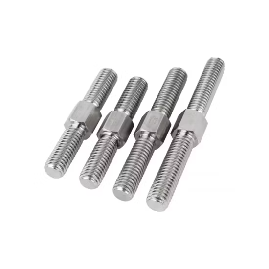 Bu lông đinh tán ren hai đầu lục giác bằng thép không gỉ SS304 SS316