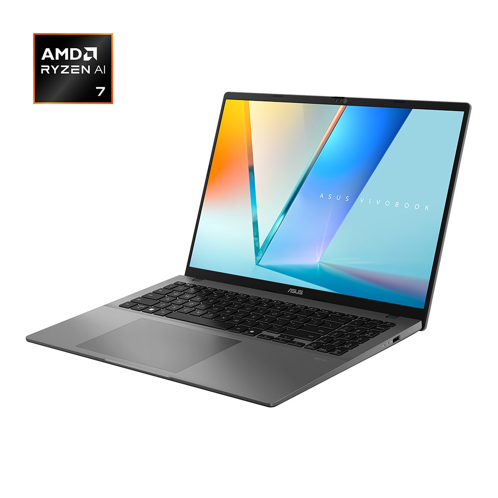 Máy tính Laptop ASUS Vivobook S16 M3607GA-SH034W (AMD RYZEN AI 7 445 | AMD Radeon | 16 inch WUXGA OLED | 16GB | 512GB | Win 11 | Xám)