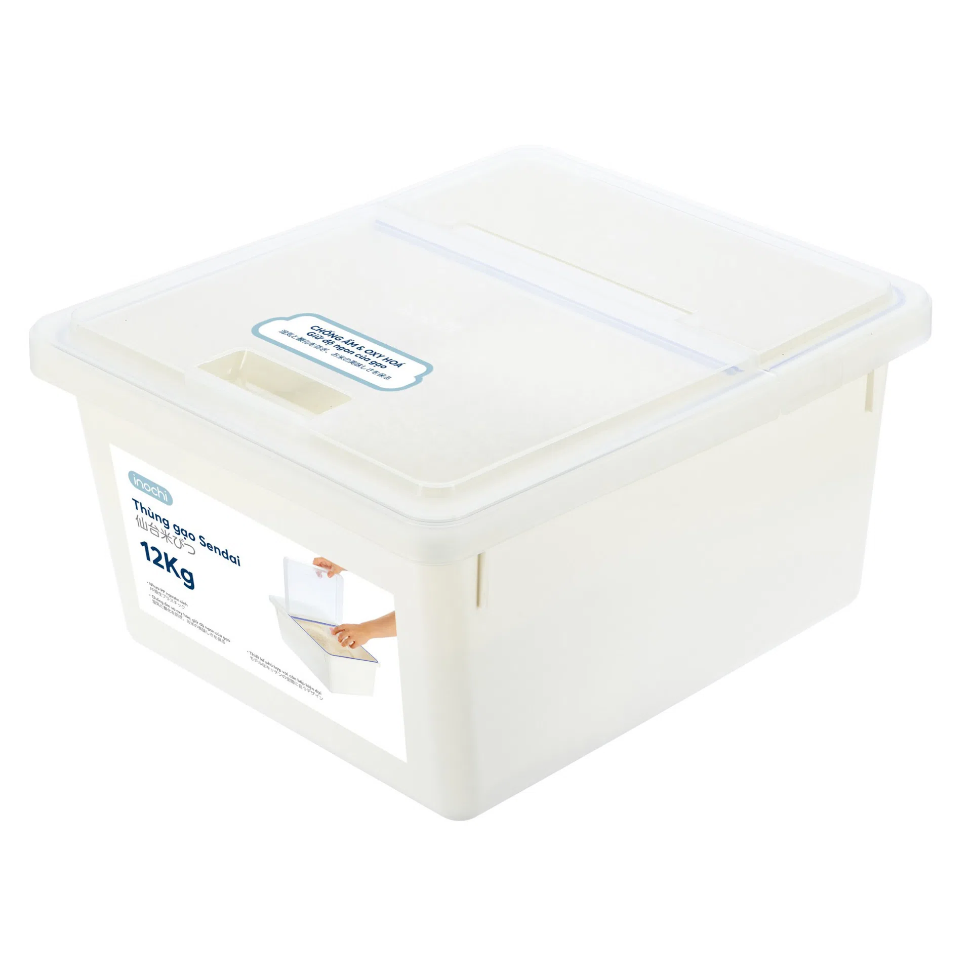 Thùng gạo Sendai Inochi 12kg
