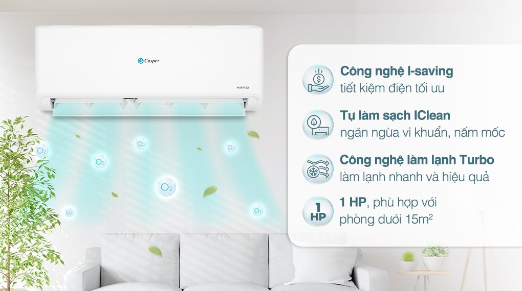 Máy lạnh Casper Inverter 1 HP GC-09IS35
