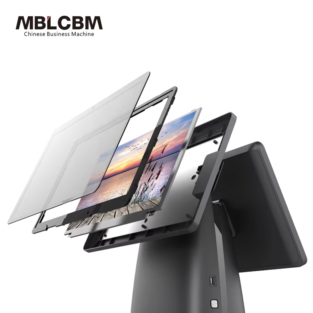 Máy tính tiền cảm ứng màn hình kép MBL-E300 15,6 inch