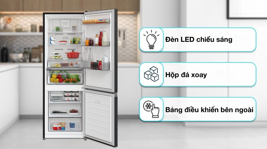 Tủ lạnh Hitachi Inverter 323 lít HRBN6340DUVN