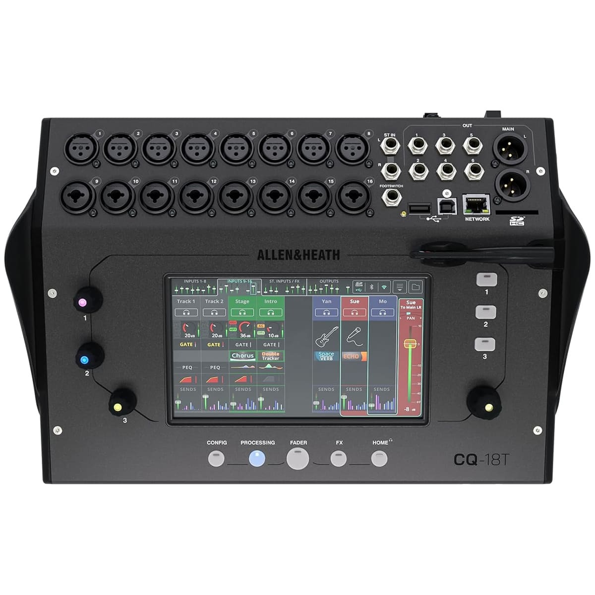 Bàn Mixer Allen & Heath CQ-18T (Digital, 16 kênh, Bluetooth, Wifi, USB)