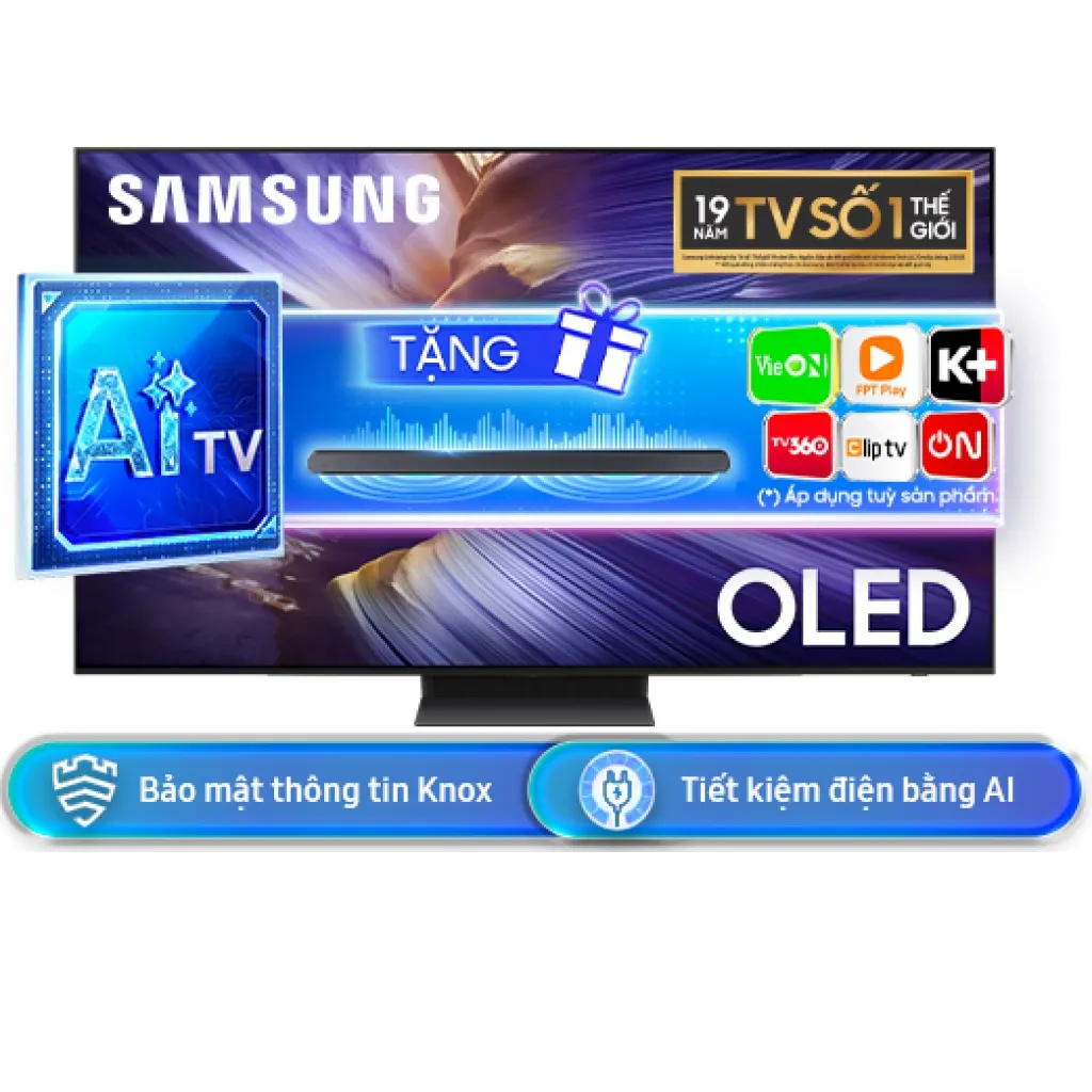 Smart Tivi OLED Samsung 4K 65 inch QA65S90FAEXXV (Màu Đen)
