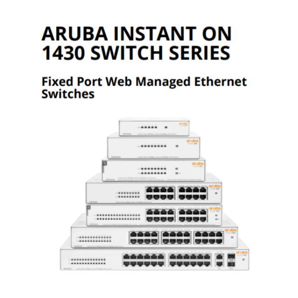 Switch PoE Aruba Instant On 1430 16G 124W (R8R48A)